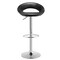 Height Adjustable Bar Stools Set of 2 with Hollow Back and Footrest